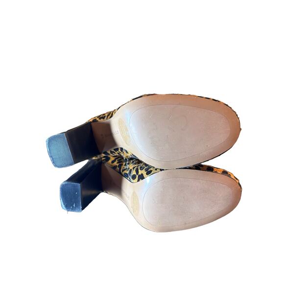 Banana Republic Leopard Calf Hair Ankle Booties - Size 8.5 - Picture 8 of 14